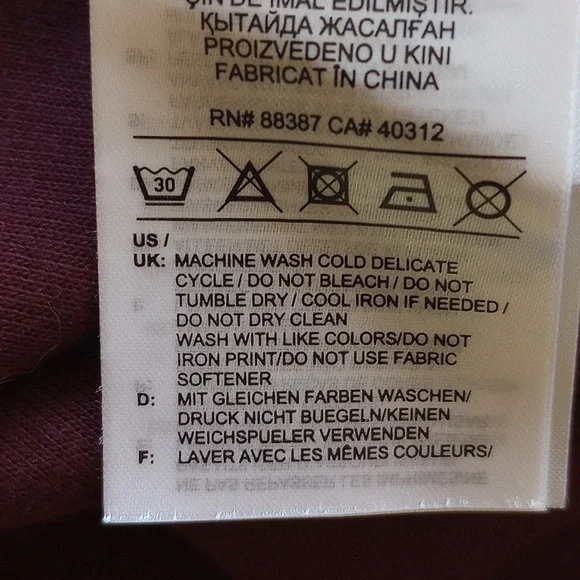 Adidas Originals X J Koo Trefoil Ruffle Hoodie Tunic Sweatshirt S Burgundy - Picture 9 of 15